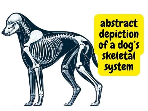 dog skeletal system diagram