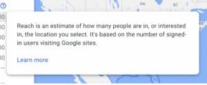 google reach definition